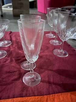 Real crystal champagne glasses