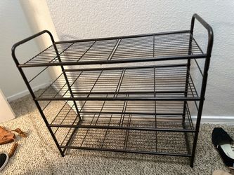 4-Tier Metal Wire Shoe Rack