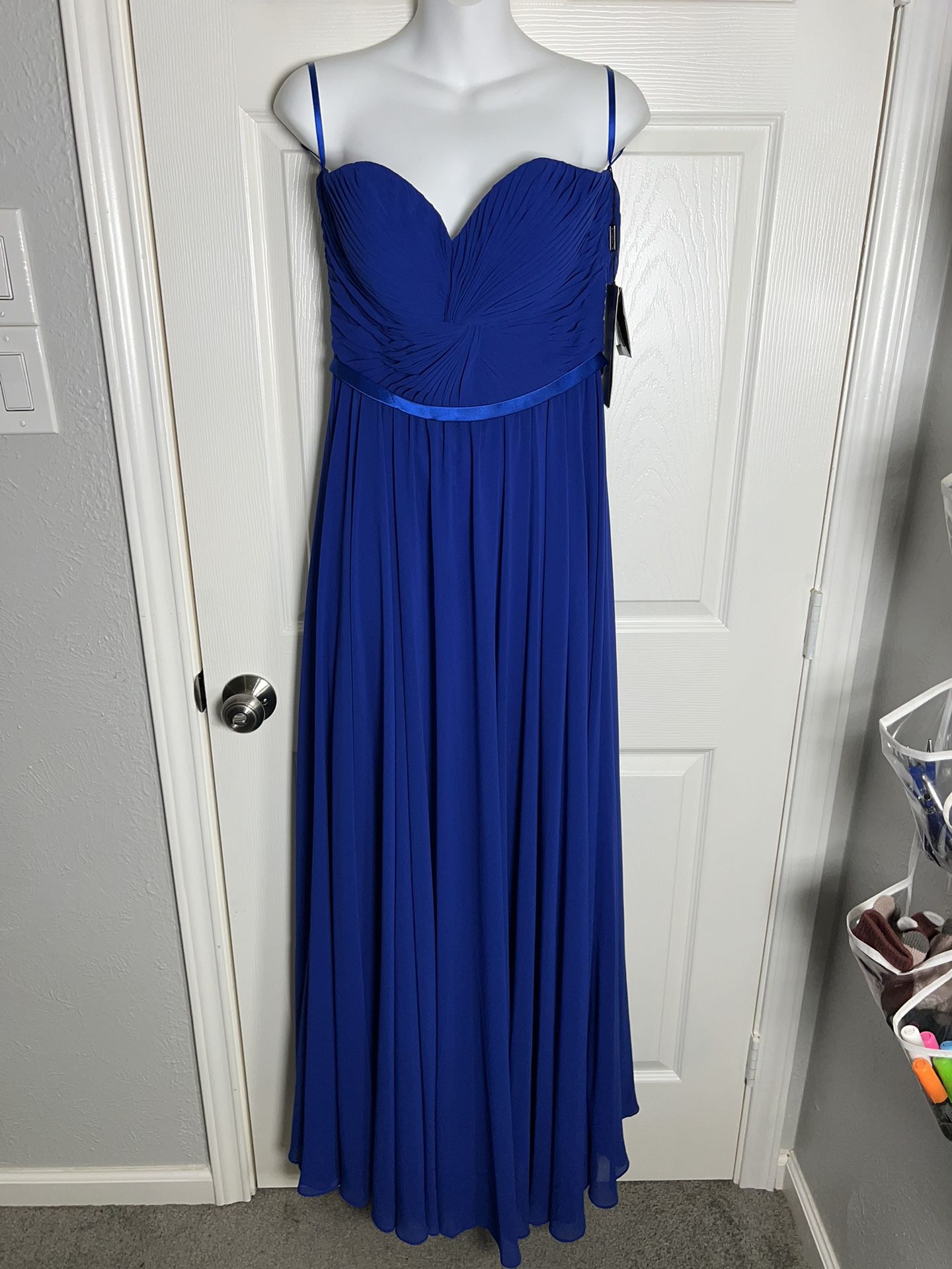 Strapless Royal Blue Ball gown 