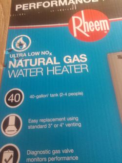 Rheem 40 gal 12 yr warranty