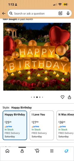 Birthday decor