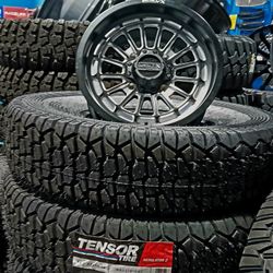 Tensor 35" Tires & Metal Fx 15x7 Wheels For: Can-Am Honda RZR Kawasaki Utv Sxs  ( We Finance)