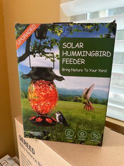Solar Hummingbird Feeder