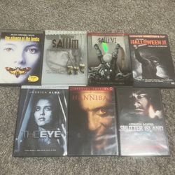 7 Horror DVDs -Like New /New 