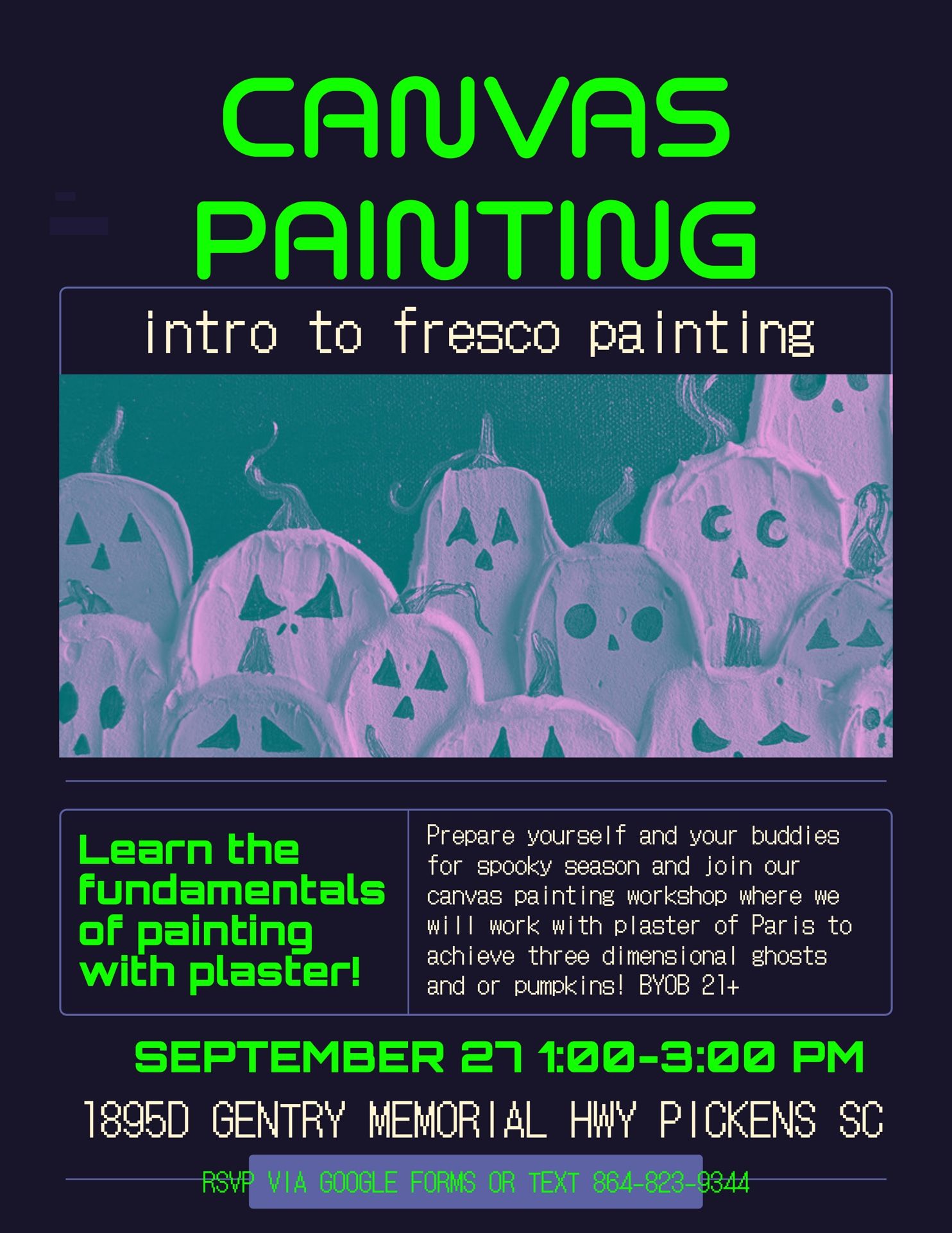 Canvas painting intro to fresco painting