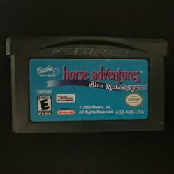 Barbie Horse Adventures Blue Ribbon Race Gameboy Game
