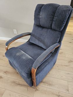 Lazyboy Recliner Dark Blue, Swivel Rocker, Butner Tufted Arm Chair