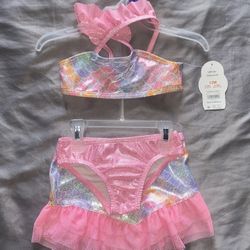 New! Girls 3pc Swimwear Set 