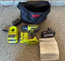 RYOBI drill and kit