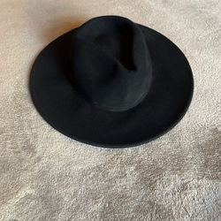 Brimmed Black Hat