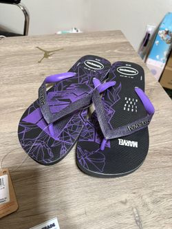 Size 9,10,13 mens - Marvel Black Panther Havaianas Flip Flops Sandals