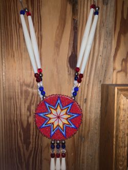 Cherokee Hand Beaded Necklace 