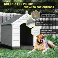 Indoor Or Outdoor Medium Plastic Dog House 