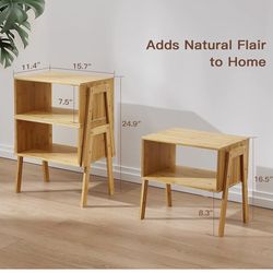 Set of Small Bedside Tables