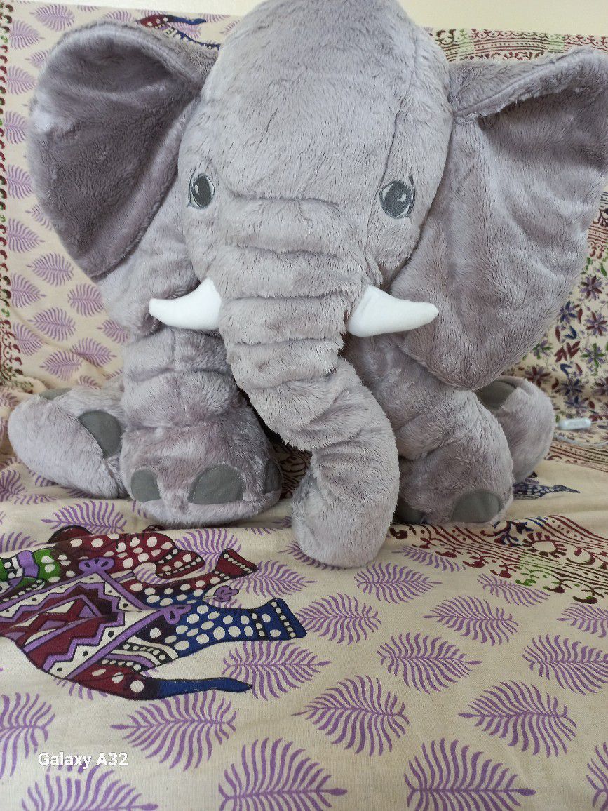 Toy plush Elephant Grey Big