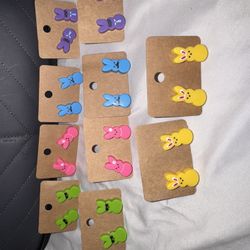 Easter Peeps Stud Earrings 