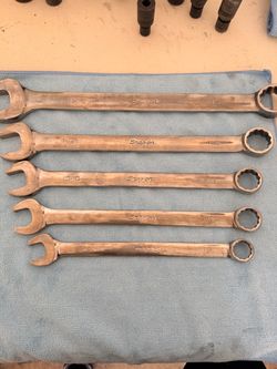 Snap-on Combination Wrench Sets and a Matco Wrench Set