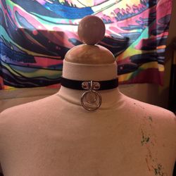 Double Silver Ring Choker 