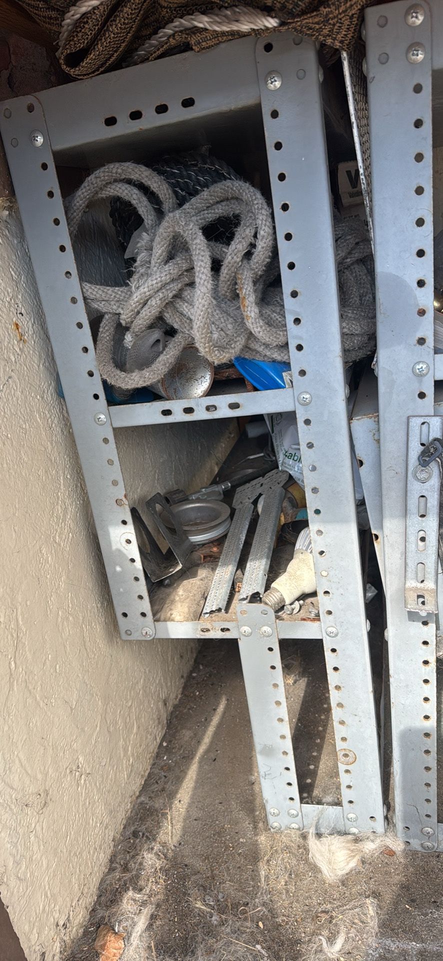 2 metal shelves for cargo van