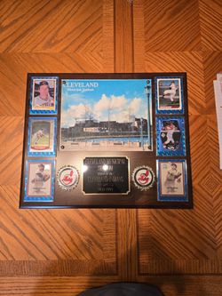 Cleveland Indians Old Municipal Stadium Plaque