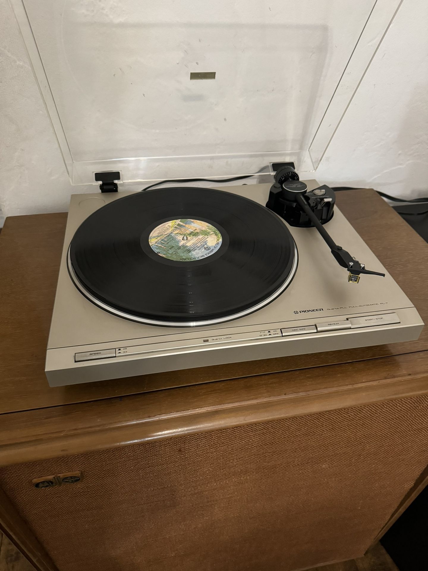 Pioneer PL-7 with Ortofon Cartridge VMS 5E MKll 80s #hifi