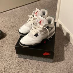 Air Jordan 4 White Cement 