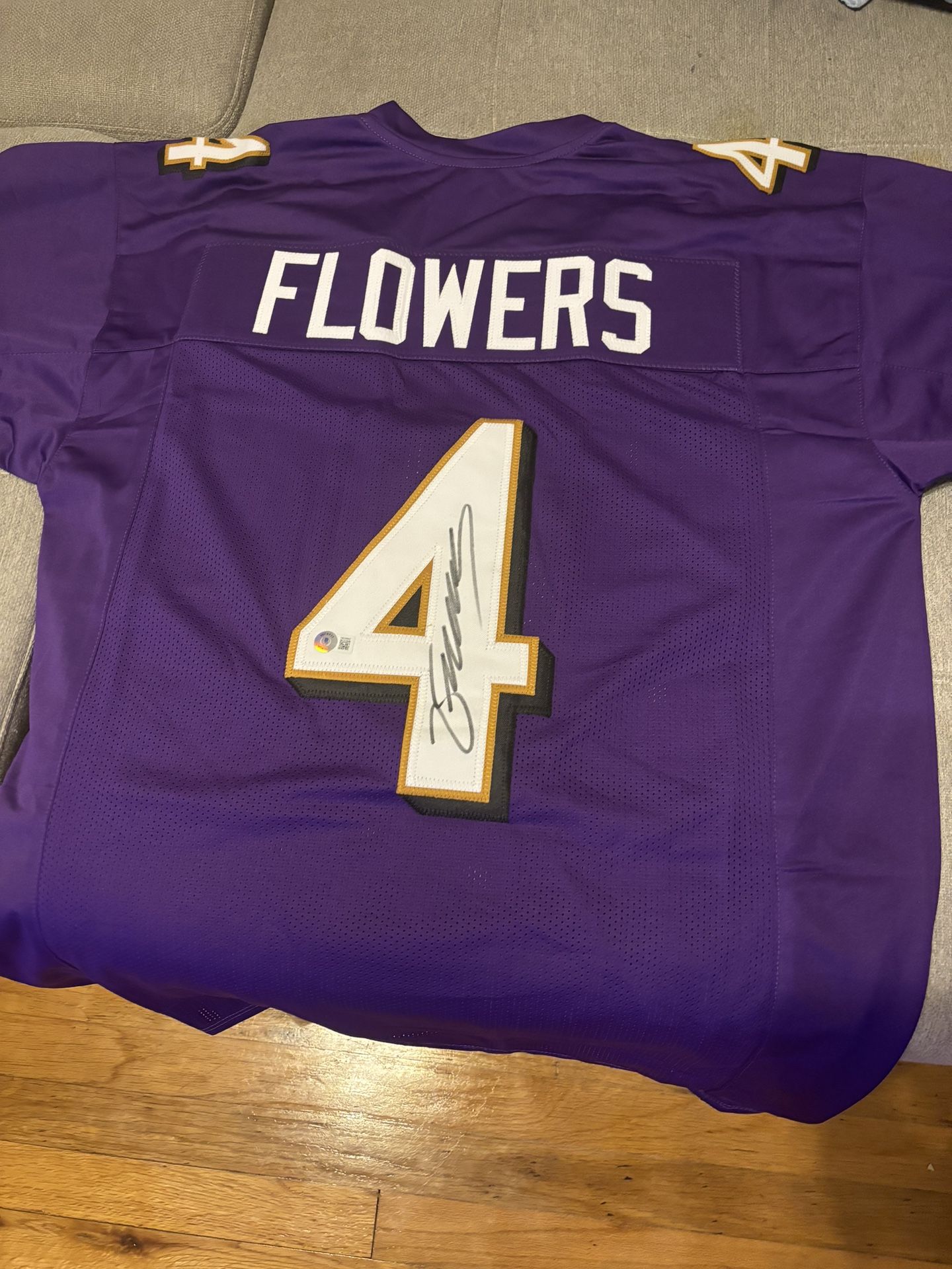 Signed Zay Flowers Jersey