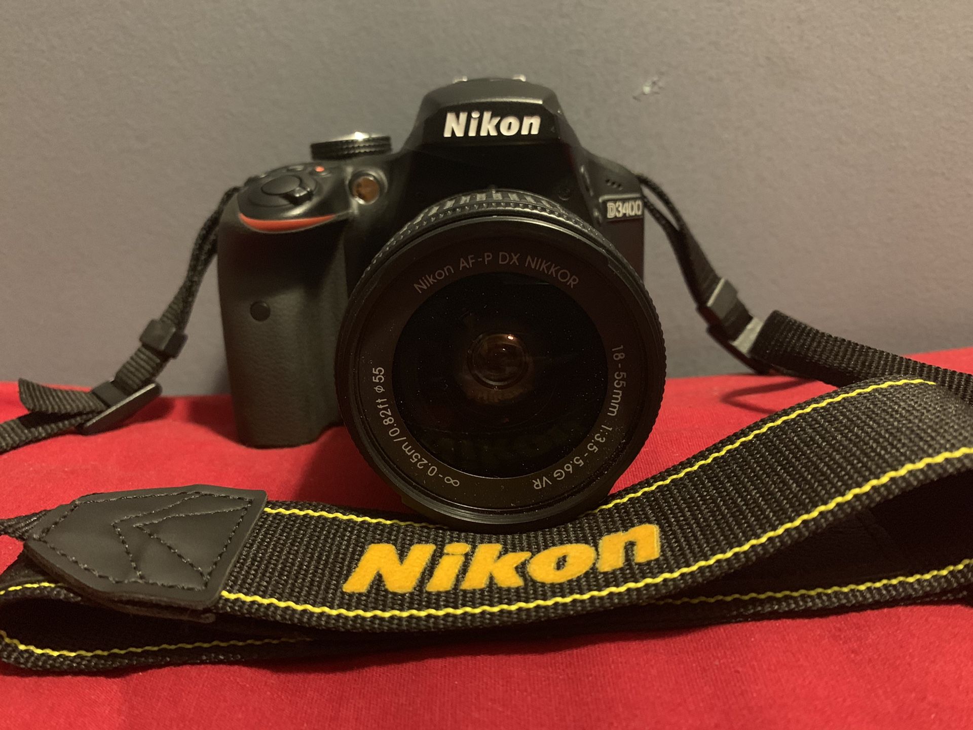 Nikon D3400 With Lense/ Bag / Charger