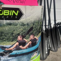 Wave Breaker Inflatable Double Seat Kayak Complete 