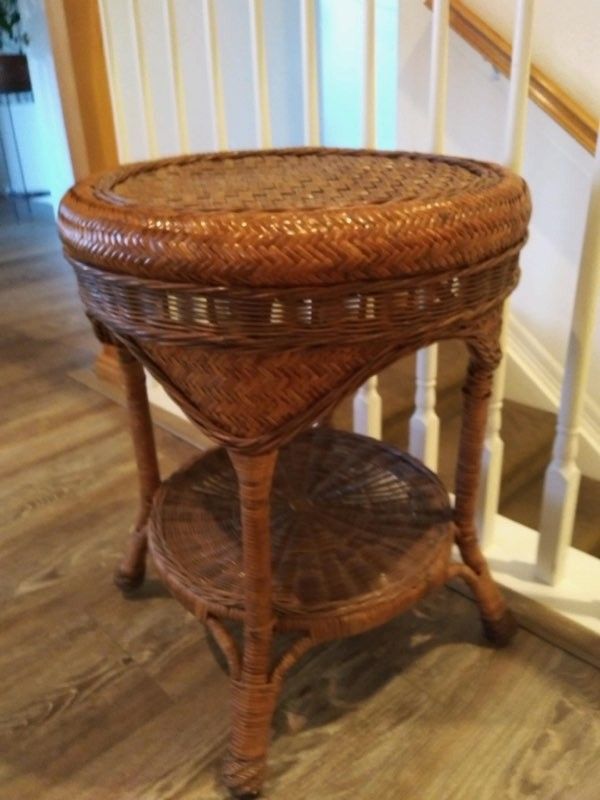 Wicker End Table (1)