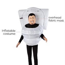 Inflatable Skibidi Toilet Costume