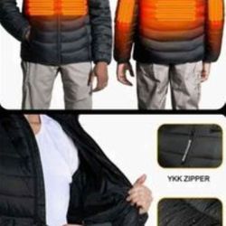 Heated Jacket,  Lightweight Heating Jackets with 12V/5A Power Bank, Size M