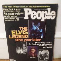 People Magazine August 21, 1978 - The Elvis Legend One Year Later. 