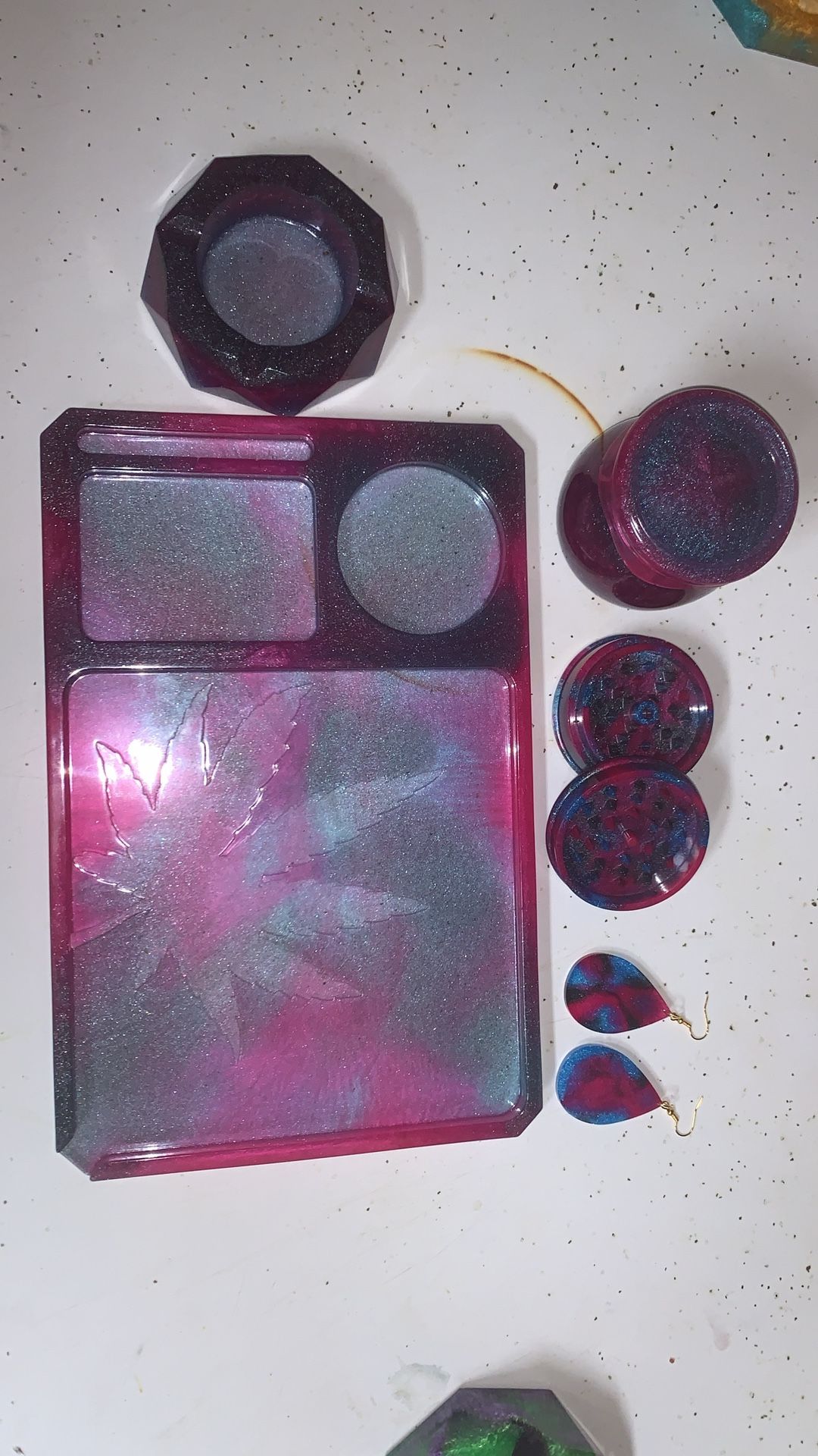 Custom Hand Made Epoxy Set
