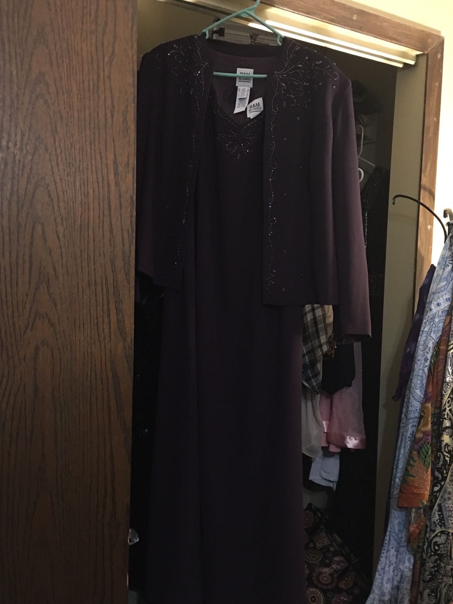 Dark purple dress