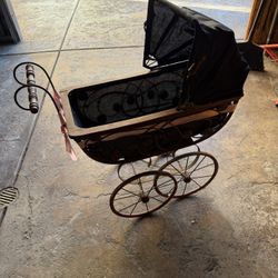 Antique baby stroller