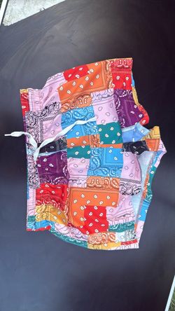 Patchwork Bandana Print Shorts