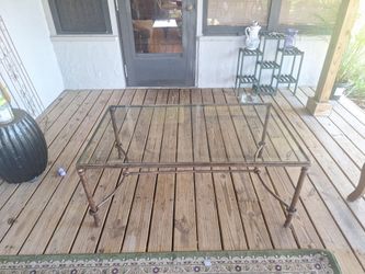 Glass top table