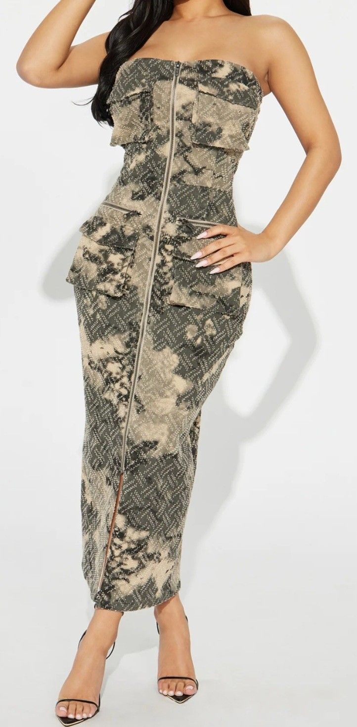 Camouflage Midi Dress