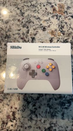 Brand New 8BitDo 64 Bluetooth Controller- Classic Grey (N64 Style)