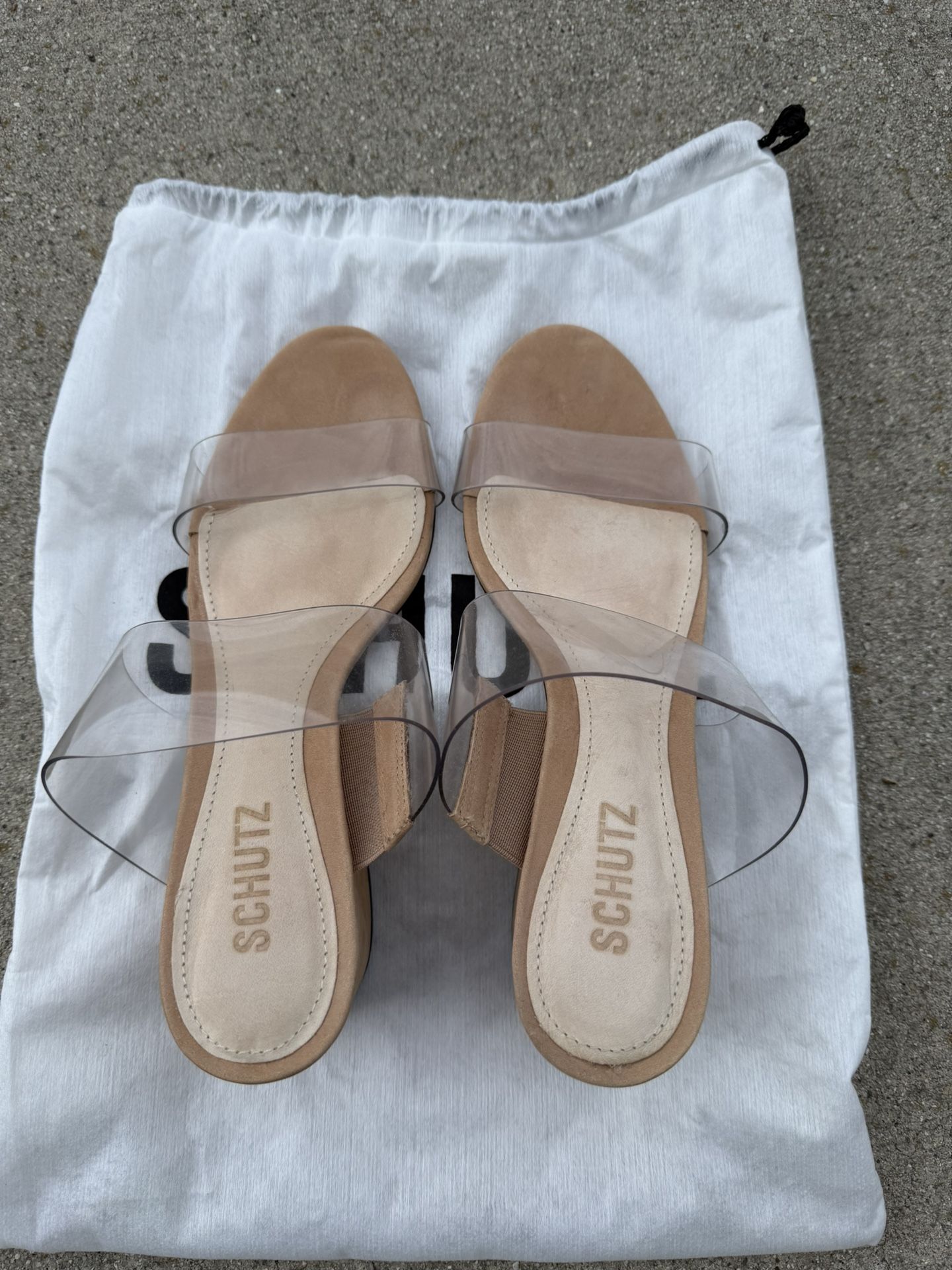 Schutz Block Heel Sandals