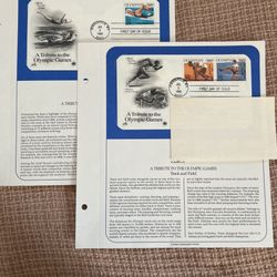 Olympic Games. Collector Stamps & Envelopes Three Pages
