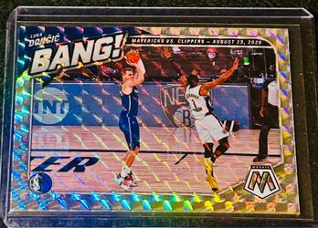 2020-21 Mosaic Luka Doncic Bang! Silver Prizm