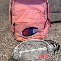 Champion Back pack and Adidas Fannie Pack