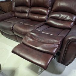 Electric Reclining Sofa and Chair Set 