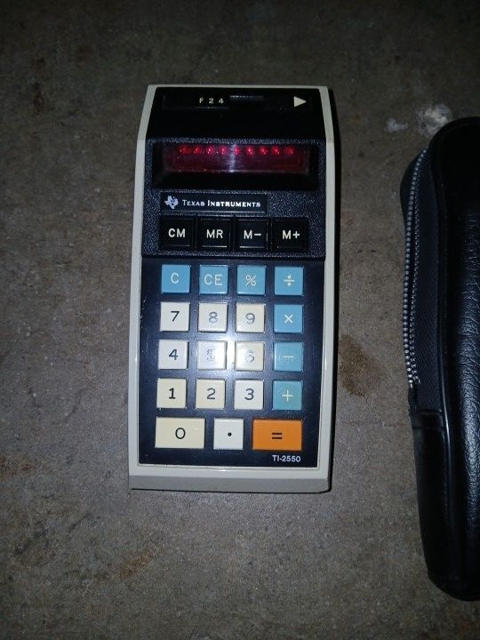 Vintage TI-2550 Memory Calculator