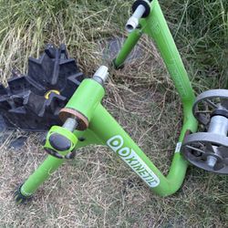 Kinetic stationary bike trainer and stand.