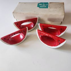 Vintage Shafford Design Watermelon Shape Napkin Rings
