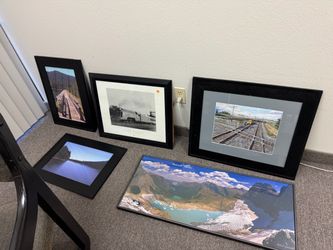 Take all framed pictures 5 total national parks trains