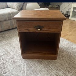 Wood End Table/Dresser